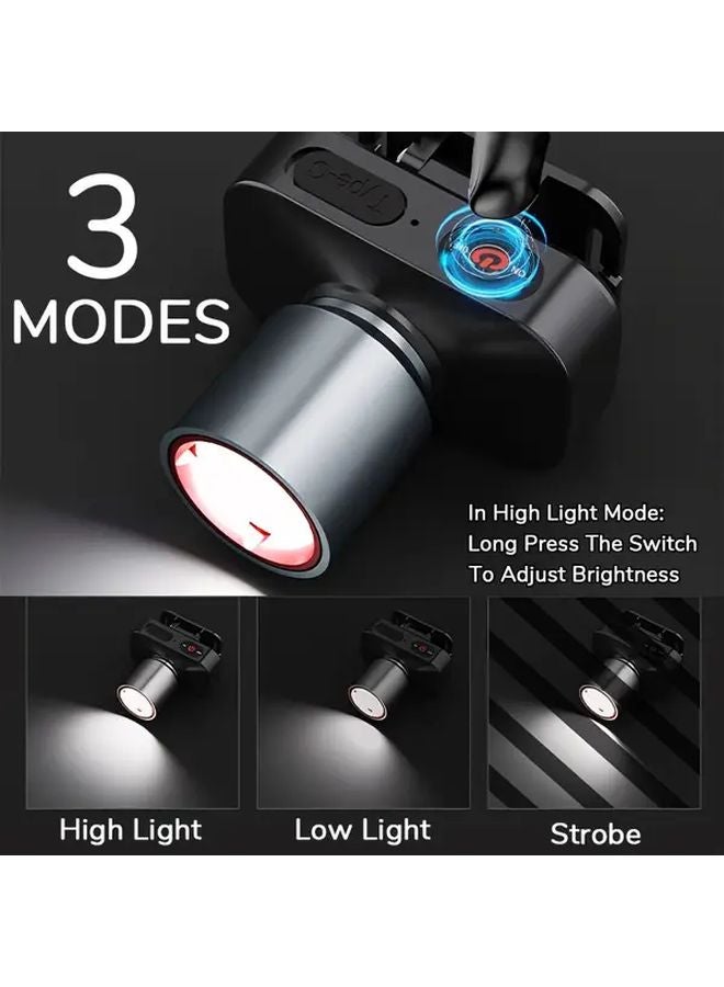 USB Rechargeable Zoomable Headlamp Red Light Mode for Camping Hiking Work - Image 5