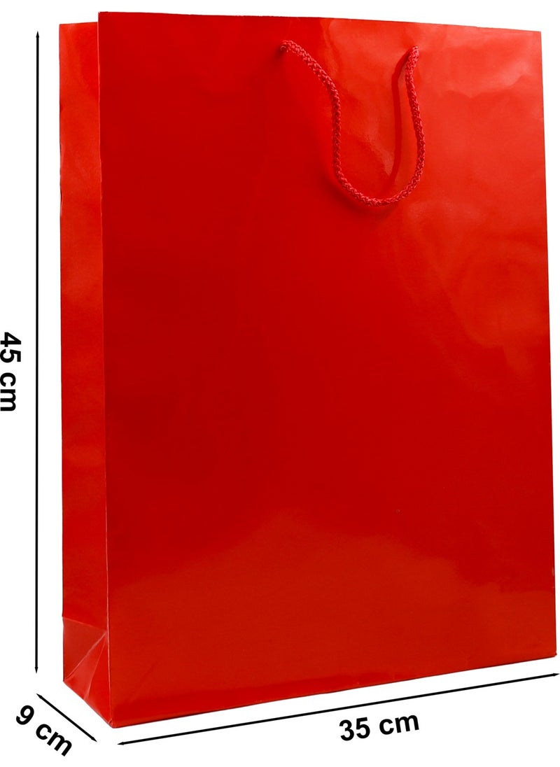 Repro Design Red Premium Cardboard Bag 35 x 45 x 9 cm Cardboard Bag 2 Pieces  - Image 3