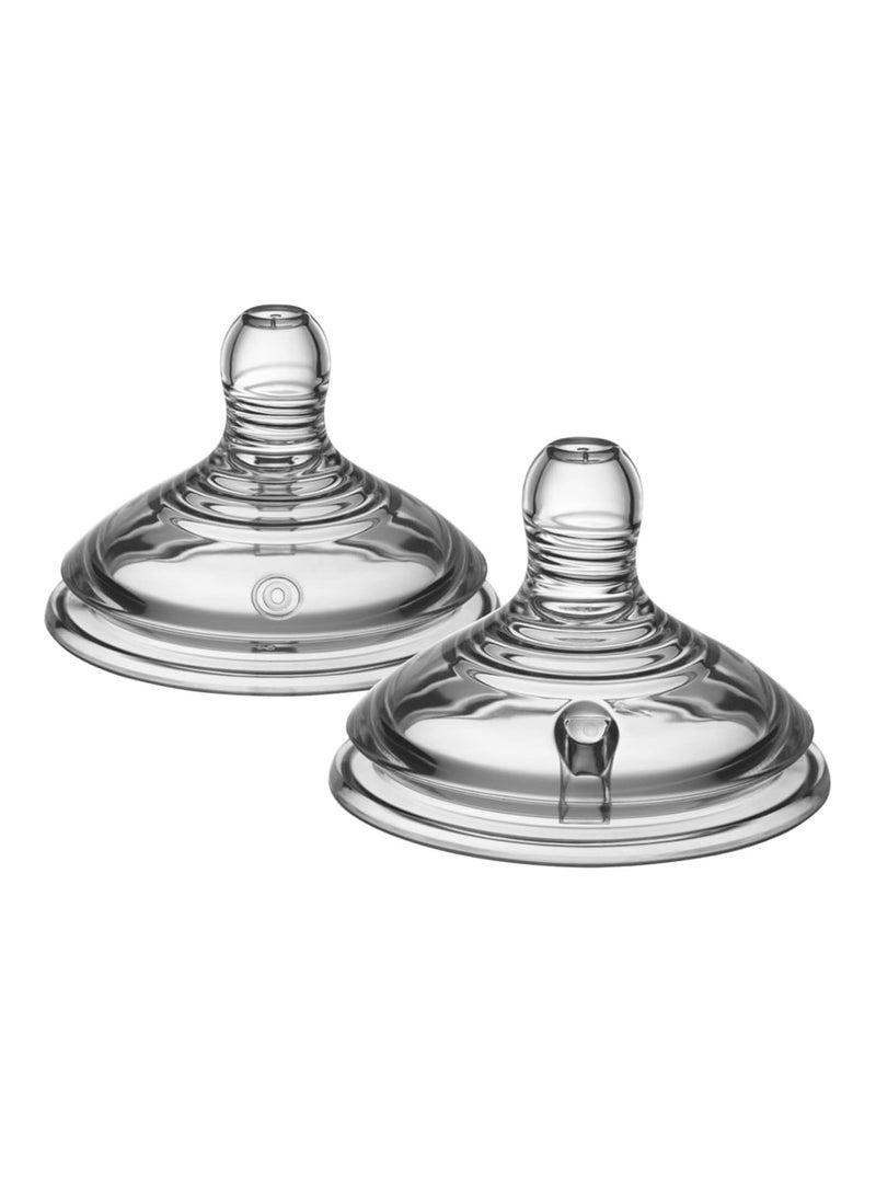 Tommee Tippee UK Tommee Tippee Closer to Nature - Bottle Teats, Extra Slow Flow, 2 Units - Image 1