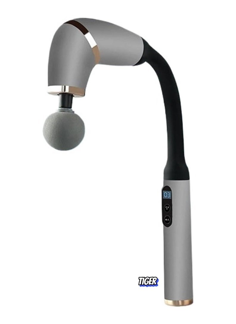 TIGER Revolutionary U-Shaped Back Massager with Extended Handle – Deep Tissue Pain Relief Massage Gun for Neck, Shoulders, Legs & Full Body – Powerful Handheld Massage Tool for Relaxation, Stress Relief & Muscle Recovery – Perfect for Home Use and Post-Workout Relief - Image 1