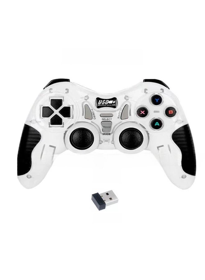 Wireless Game Controller Single Player Computer TV Box Handheld Device USB Interface Vibration Function For PC Game Console Android Phone-Product Color:Red  - Image 3