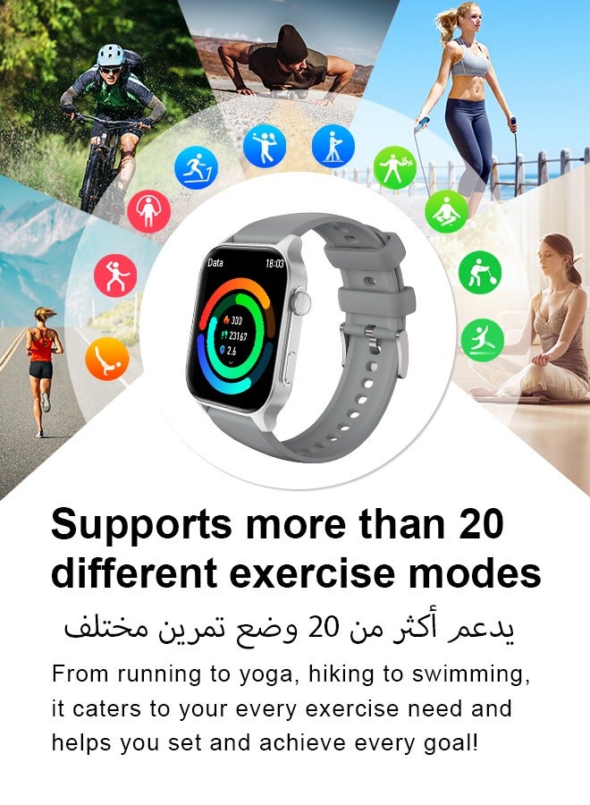 Wapik X5S Smart Watch - Silver