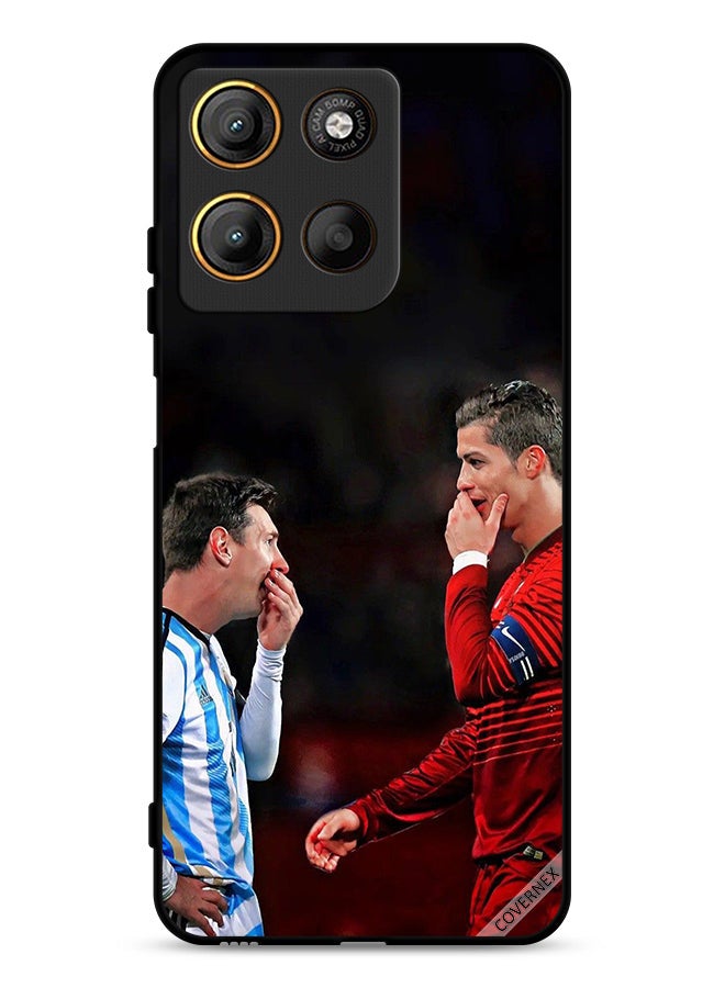 Covernex Motorola Moto G15 Protective Case Cover Ronaldo & Messi In One Frame