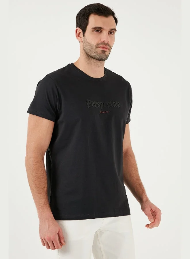 Buratti  Buratti Cotton Slim Fit Crew Neck T Shirt Men's T SHIRT 541PERSPECTIVE for Men | Best Price UAE