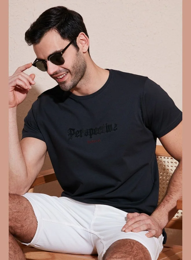 Buratti  Buratti Cotton Slim Fit Crew Neck T Shirt Men's T SHIRT 541PERSPECTIVE for Men | Best Price UAE