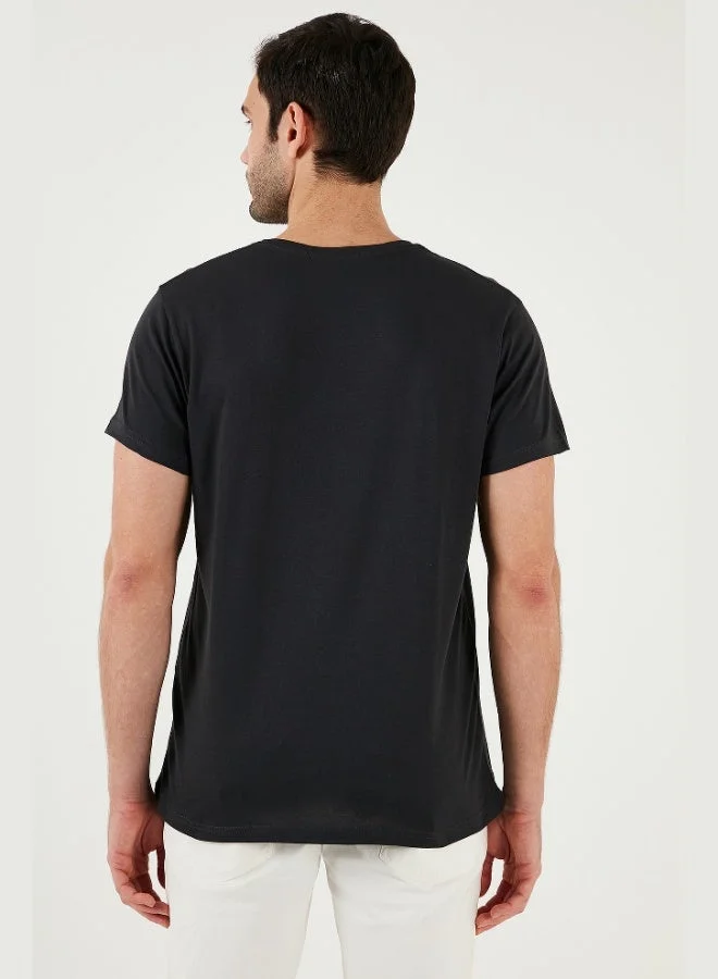 Buratti  Buratti Cotton Slim Fit Crew Neck T Shirt Men's T SHIRT 541PERSPECTIVE for Men | Best Price UAE