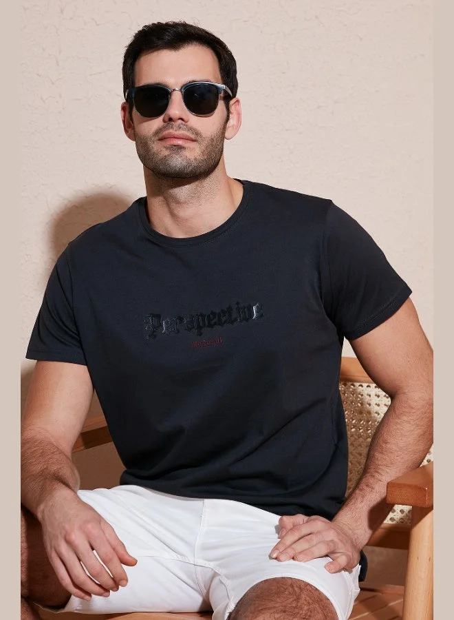 Buratti  Buratti Cotton Slim Fit Crew Neck T Shirt Men's T SHIRT 541PERSPECTIVE for Men | Best Price UAE
