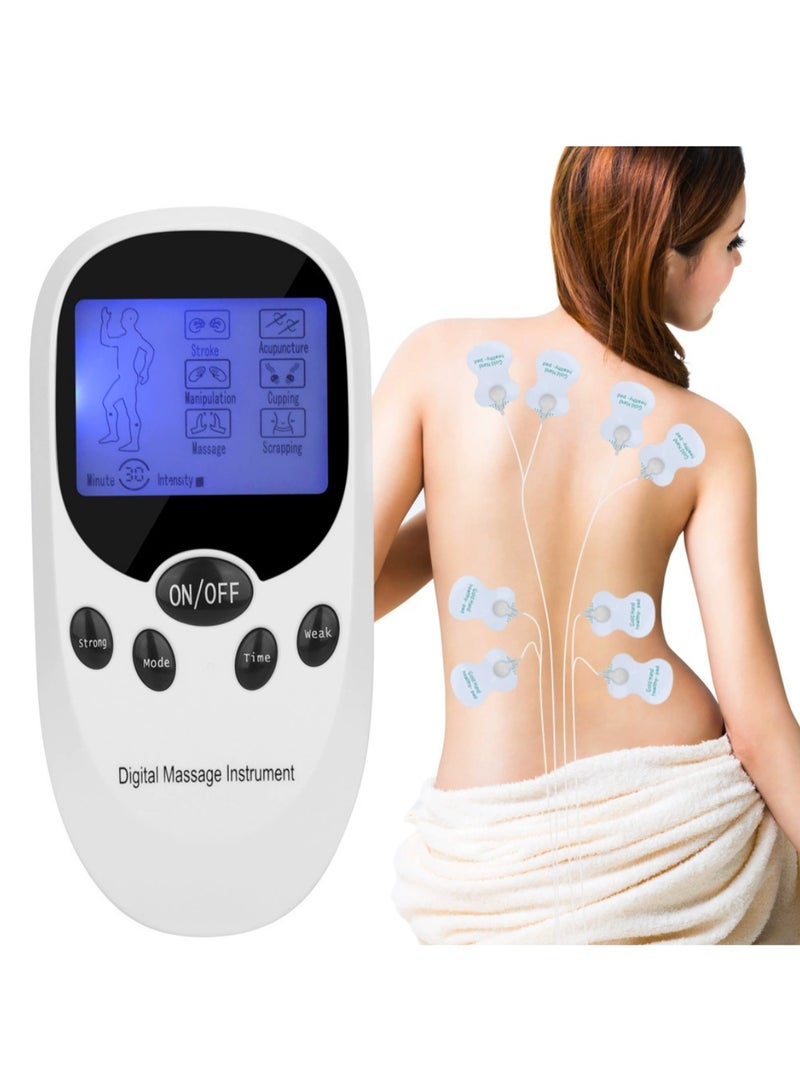 Device Pain Therapy Muscle Stimulation Devices, 2 Channels TENS Stimulation Device with 8 Electrode Pads, Muscle Stimulator for Muscle Building, Pain Relief, Muscle Training - Image 5
