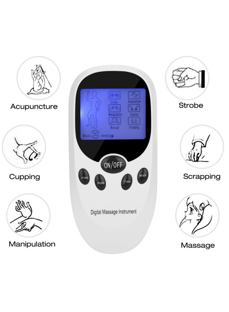 Device Pain Therapy Muscle Stimulation Devices, 2 Channels TENS Stimulation Device with 8 Electrode Pads, Muscle Stimulator for Muscle Building, Pain Relief, Muscle Training - Image 2