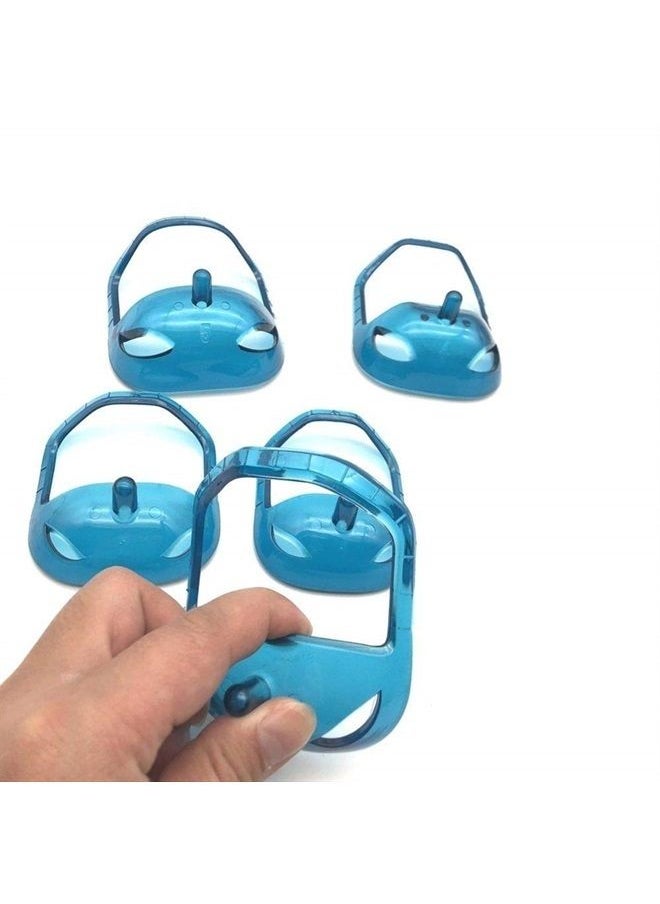 Sasha Square - 5 Sizes Set of French Beard or Goatee Shaving Template I Beard Trimming Tool I Guide to Shave Goatee I Reduce Shaving Time I Perfect Symmetric Beard Every Time I Shave Perfect Beard at Home (Blue) - Image 1