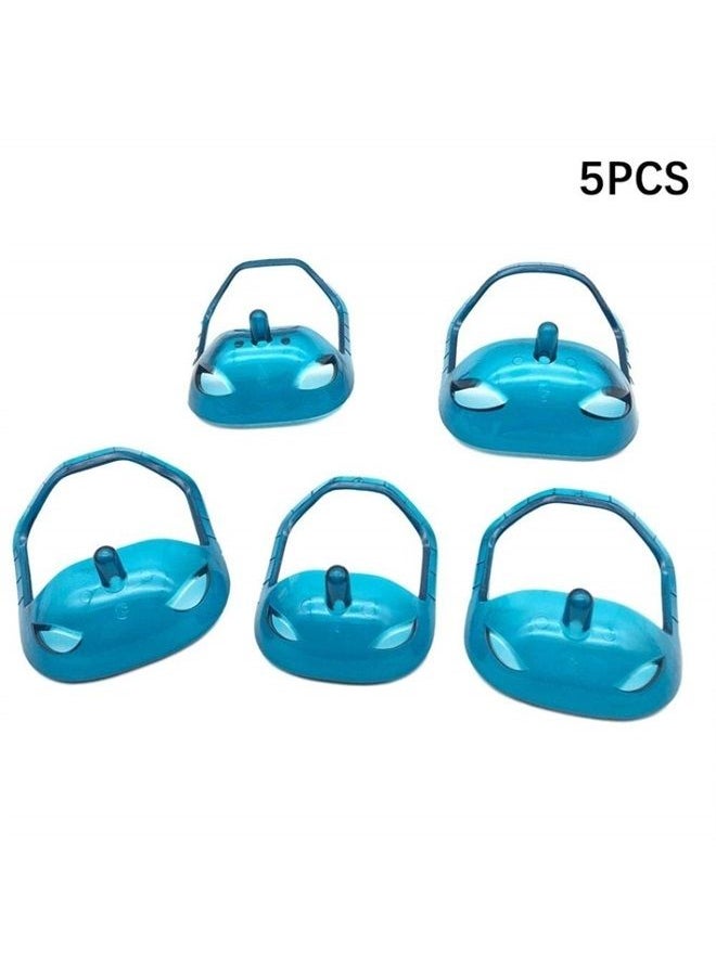 Sasha Square - 5 Sizes Set of French Beard or Goatee Shaving Template I Beard Trimming Tool I Guide to Shave Goatee I Reduce Shaving Time I Perfect Symmetric Beard Every Time I Shave Perfect Beard at Home (Blue) - Image 1