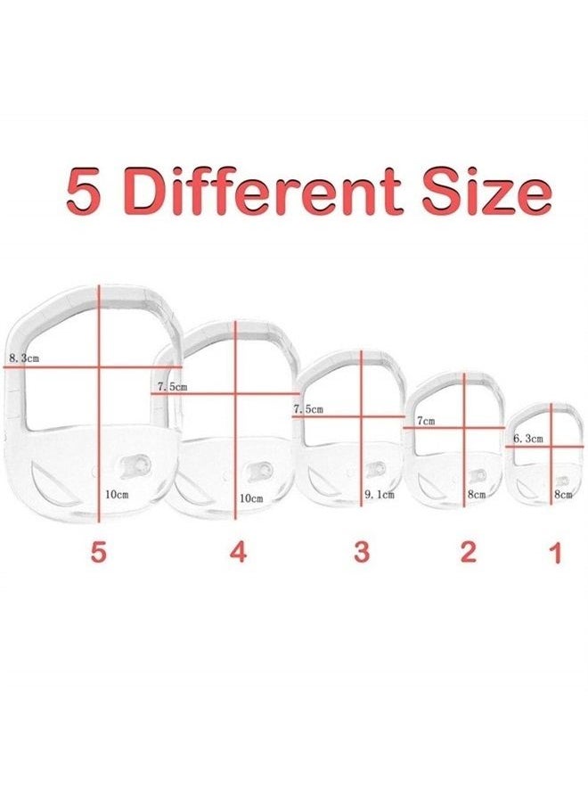 Sasha Square - 5 Sizes Set of French Beard or Goatee Shaving Template I Beard Trimming Tool I Guide to Shave Goatee I Reduce Shaving Time I Perfect Symmetric Beard Every Time I Shave Perfect Beard at Home (Blue) - Image 1
