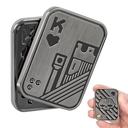 ITOKEY Fidget Toys Adults Poker Card Fidget Toy Metal Fidget Slider to Relieve Anxiety and Stress Cool Desk Toys for Office Magnet Fidget Toy for Men Adults ADHD - Image 1