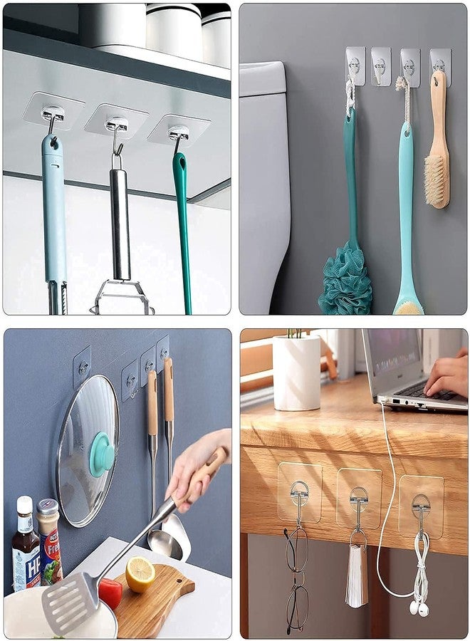 ARLICODECK Multipurpose Plastic Self-Adhesive Heavy Duty Hook - Pack of 30 - Image 4
