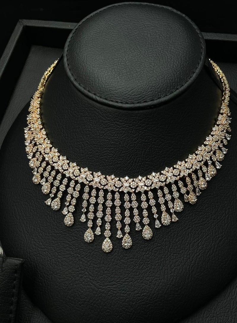 Elysian Jewelry High-Quality Zircon & Gold-Plated Wedding Set - Image 2