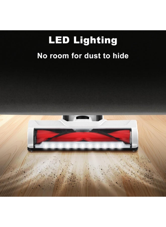 Xoopla Cordless Vacuum Cleaner, 42Kpa Powerful Suction Stick Vacuum Cleaner, Up to 60Mins Runtime, 2 Power Modes LED Touch Screen, Ideal for Home, Car, Hard Floor, Carpet, Pet Hair - Image 4