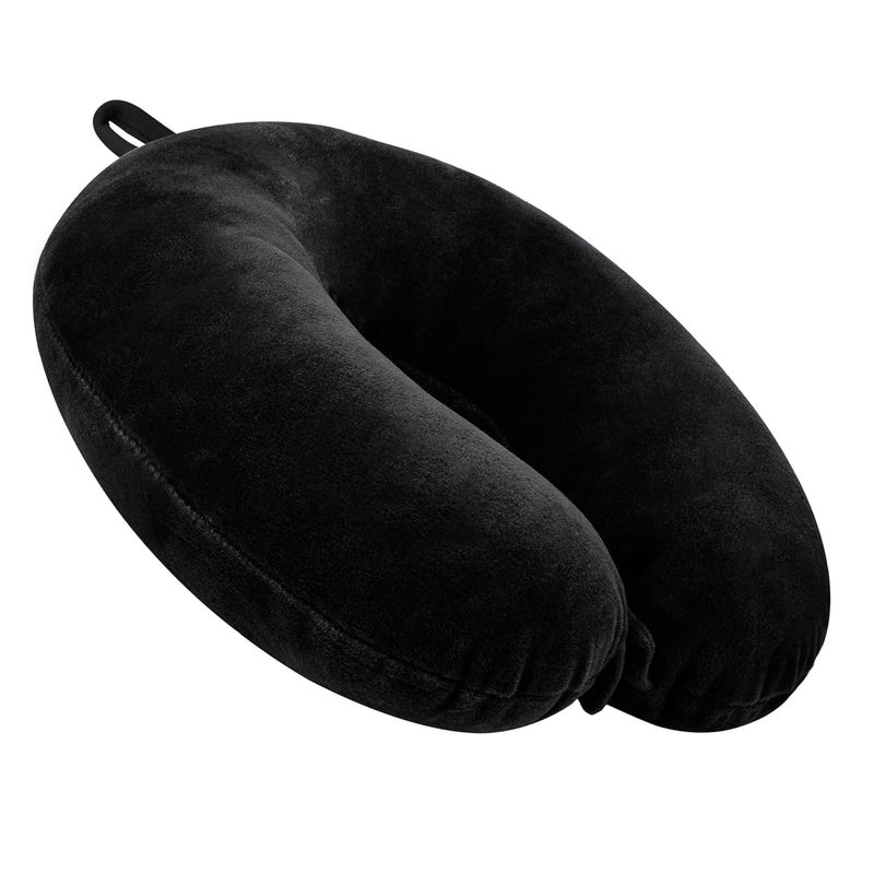 Hundur Store Hundur Store Premium Fiber Filled Neck Pillow, Aeroplane Travel Pillow Neck Adjustable 360 Degree Support Headrest Neck Support Comfortable Pillow with Eye mask - Image 2
