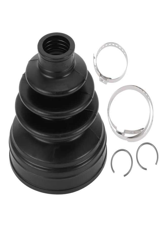 HEROFFIX 1 Set CV Joint Boot Kit for Nissan Maxima 2002 for Nissan Juke 2014-2017 Inner Constant Velocity Joint Boot W/Clamps No.397416N225 Black Rubber - Image 1