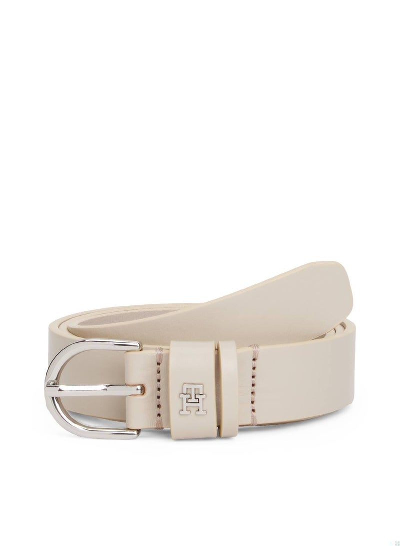 TOMMY HILFIGER Essential TH Monogram Leather Belt - Image 1
