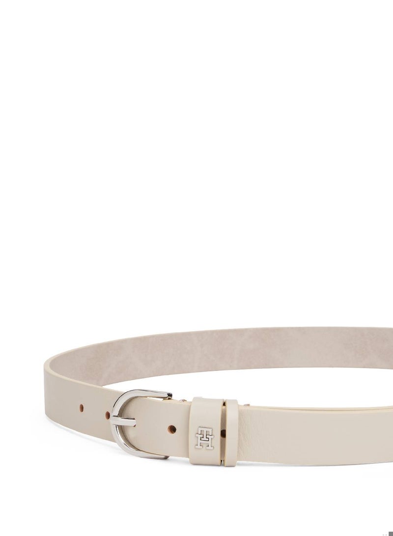 TOMMY HILFIGER Essential TH Monogram Leather Belt - Image 3