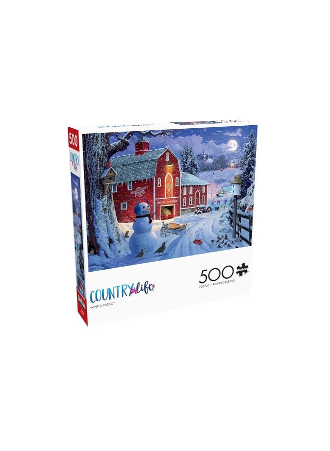 Buffalo Games David Stevenson Winter Frolic 500 Piece Jigsaw Puzzle for Adults Challenging Puzzle Perfect for Game Nights Finished Size is 2125 x 1500 - Image 2
