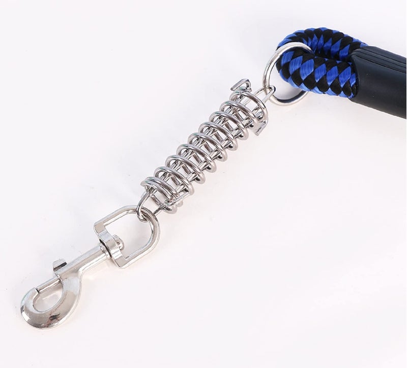 Checkered Design Dog Leash With Spring (63 cm Long) - Blue - Image 2