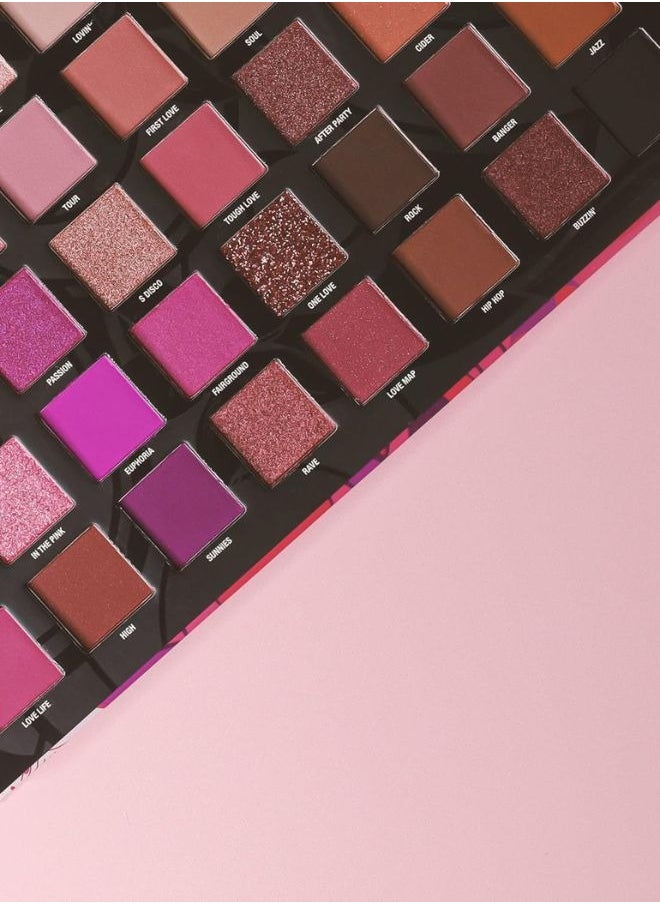 W7 Cosmetics W7 Love Fest Pressed Pigment Palette - 40 Playful Party Colours With Matte, Shimmer, Glitters - Flawless Long-Lasting Bold Makeup  - Image 5