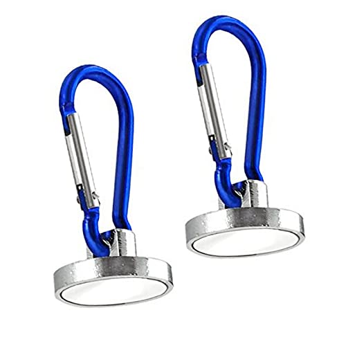 AOMAG Super Strong Neodymium Magnet Holds 35 Lbs Sintered NdFeB Magnetic Hooks Pack of 2 Snap Hook