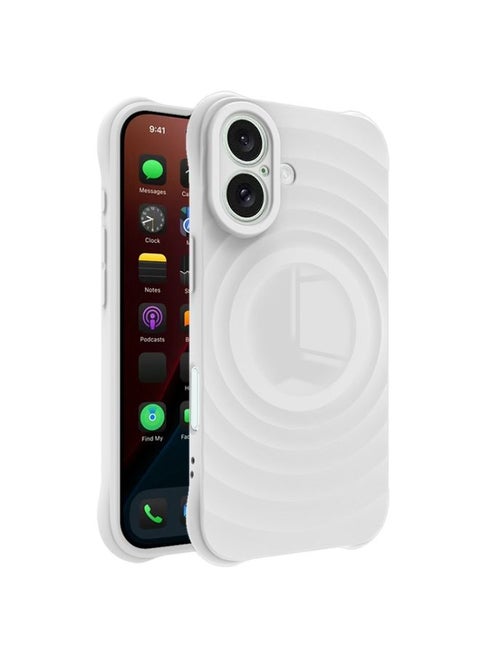 Case Cover For iPhone 16 IMAK UC-6 Series Manbo Frosting Soft Phone Case(White)