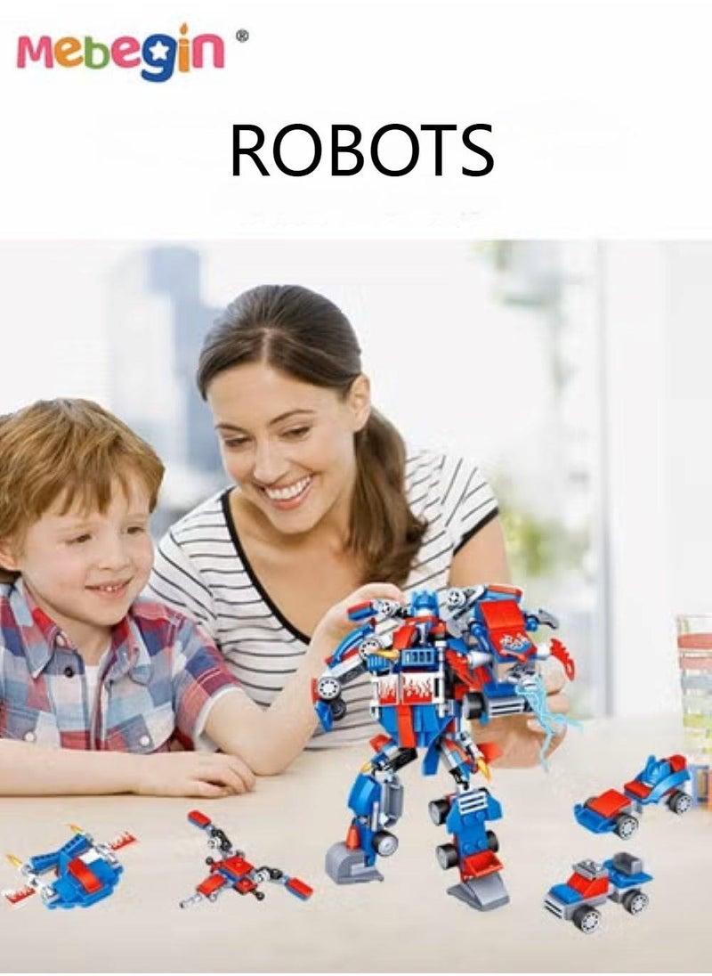 MEBEGIN 10 In 1 Transformers Toy with Multiple Playstyles, Fun Robot Car Toy, Vehicles Transform Robot Toy, Multifunctional Blocks Building Toys, Easy to Assemble, Ideal Gift for Kids for Any Festivals and Occasions  - Image 5