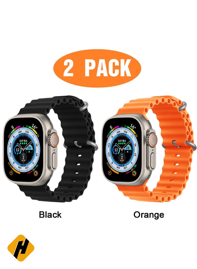HuHa Apple Watch Band Strap For Apple Watch Ultra 2/Ultra 49mm, Series 10 46mm, 9/8/7 45mm, SE2/SE/6/5/4 44mm, 3/2/1 42mm 