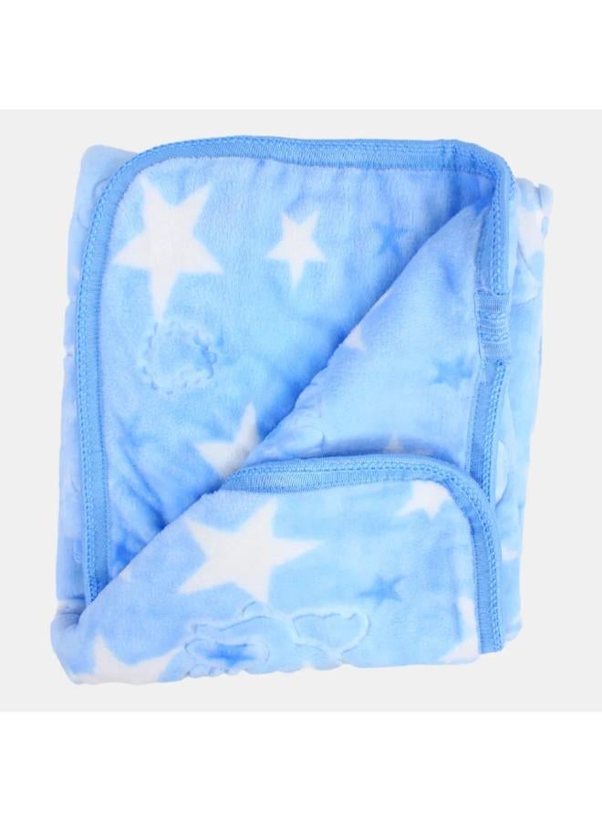 THE SMURFS Babies' Velvet Blanket – Multicolor Turkish Star Design - Image 1