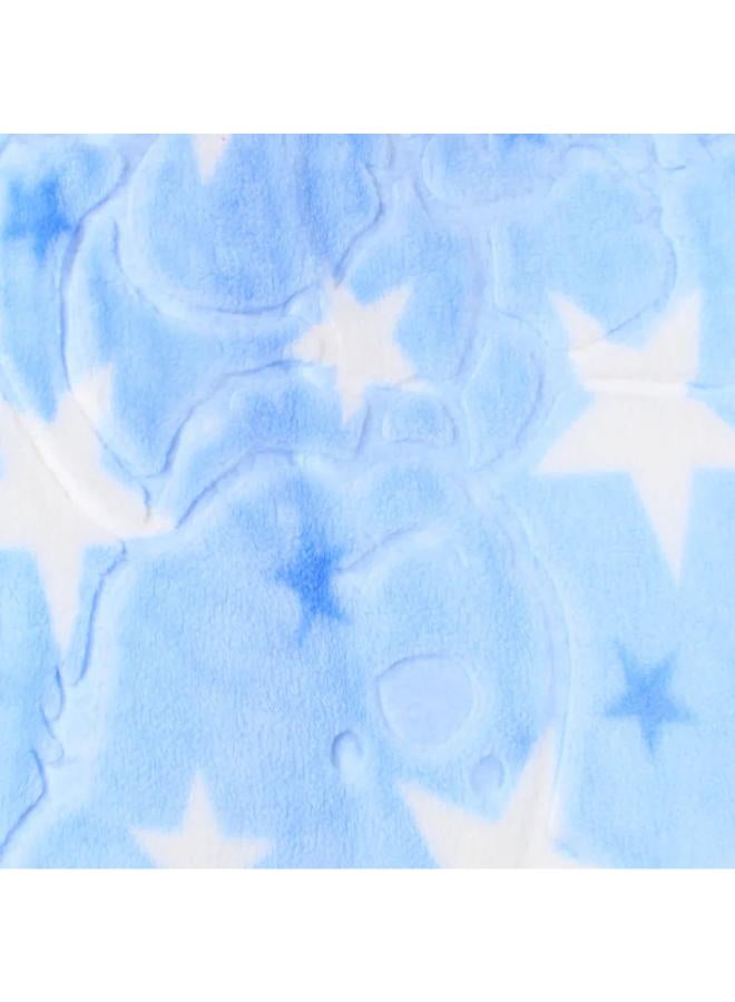 THE SMURFS Babies' Velvet Blanket – Multicolor Turkish Star Design - Image 3