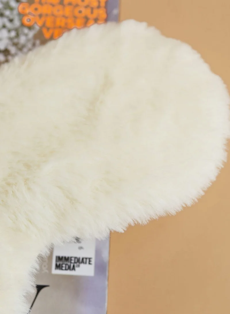 Pink Cactus Faux Fur Cat Eye Mask