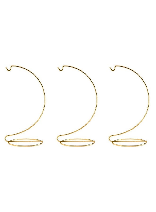 Creative Hobbies حامل عرض زينة بارتفاع 8 بوصة من الهوايات الإبداعية، مطلي بالذهب اللامع | عبوة من 3 - Image 1