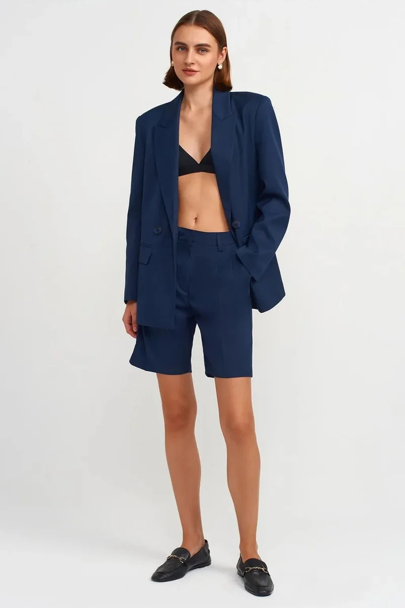 DILVIN High-Waist Belted Wide-Leg Shorts