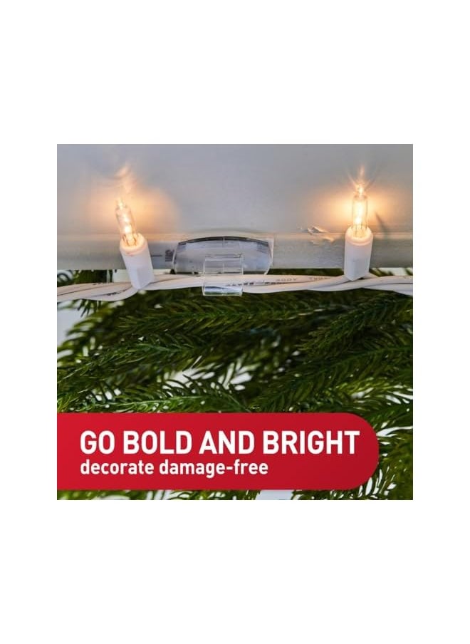 Command Command Outdoor Light Clips, Clear, 20-Clips, 24-Strips, Decorate Damage-Free  - Image 3