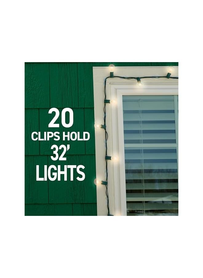 Command Command Outdoor Light Clips, Clear, 20-Clips, 24-Strips, Decorate Damage-Free  - Image 5