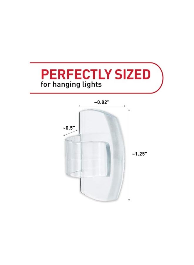 Command Command Outdoor Light Clips, Clear, 20-Clips, 24-Strips, Decorate Damage-Free  - Image 2
