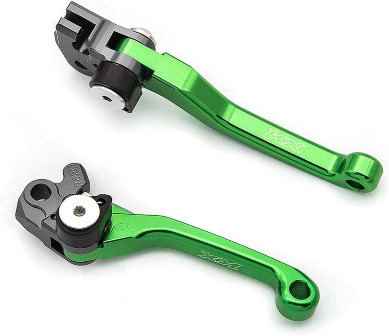 Krace CNC Motorcross Dirt Bike Pivot Brake Clutch Levers Set Fit for Kawasaki KX250F 2013-2018,KX450F 2013-2018,KX250 2019 - Image 1
