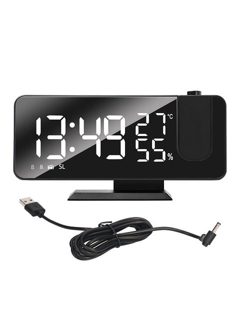 Digital Projection Alarm Clock Large LED Screen Alarm Clock Radio Loud Dual Alarm Clock for Heavy Sleeper Kid Elderly