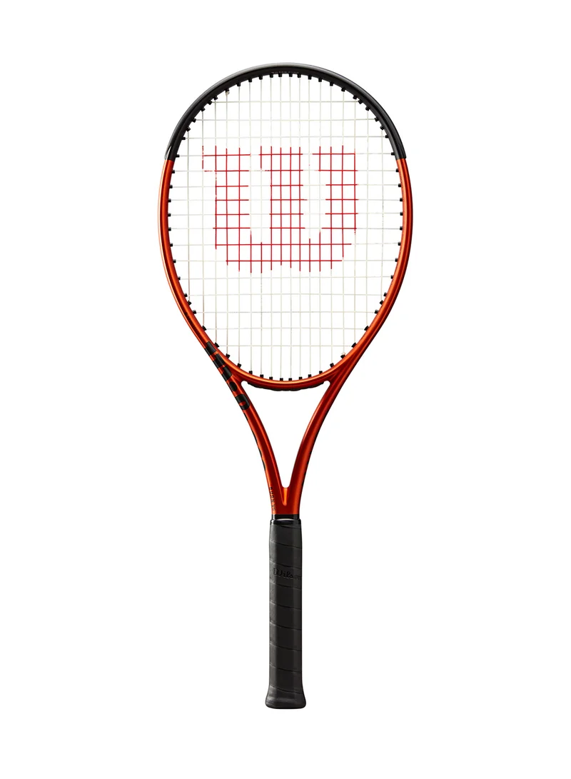 Wilson Burn 100Uls V5 Tennis Racket, 18x16, Adults, Intermediate/ Advanced - Orange/ Black