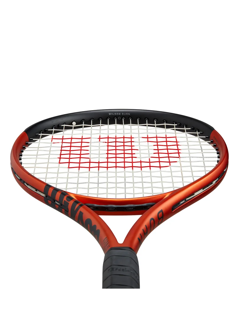 Wilson Burn 100Uls V5 Tennis Racket, 18x16, Adults, Intermediate/ Advanced - Orange/ Black