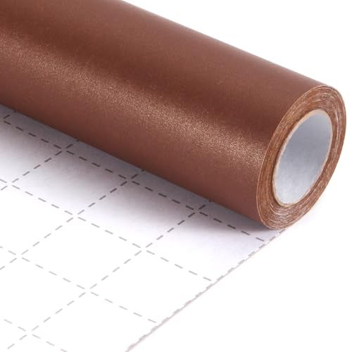 Donyang Chocolate Brown Wrapping Paper, 17inch x 33ft Solid Color Pearly Lustre Paper, Dark Brown Craft Gift Wrapping Paper for Father's Day, Birthday, Christmas, Baby Shower, DIY Invitations, Arts & Crafts - Image 2