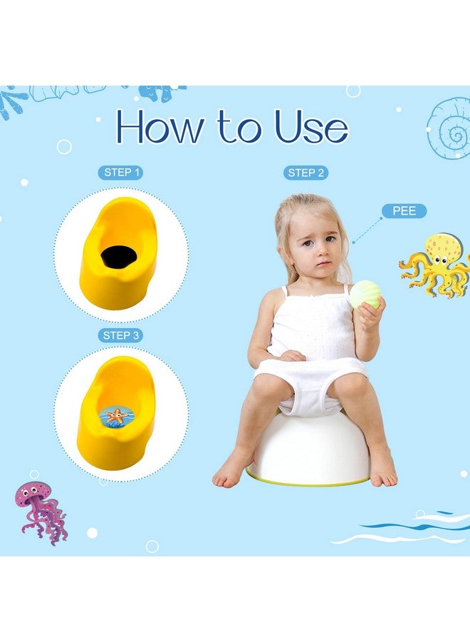 Geyee 24 Pcs Potty Training Stickers Potty Stickers Reusable Potty Training Reveal Stickers Potty Training Seat Stickers Color Changing Sticker Toilet Targets(Marine Animal) - Image 4