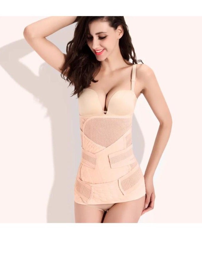 Generic 3 in 1 Postpartum Body Shaper Recovery Support Abdominal Girdle Postpartum Body Shaper Waist Shaper Size M  - Image 2