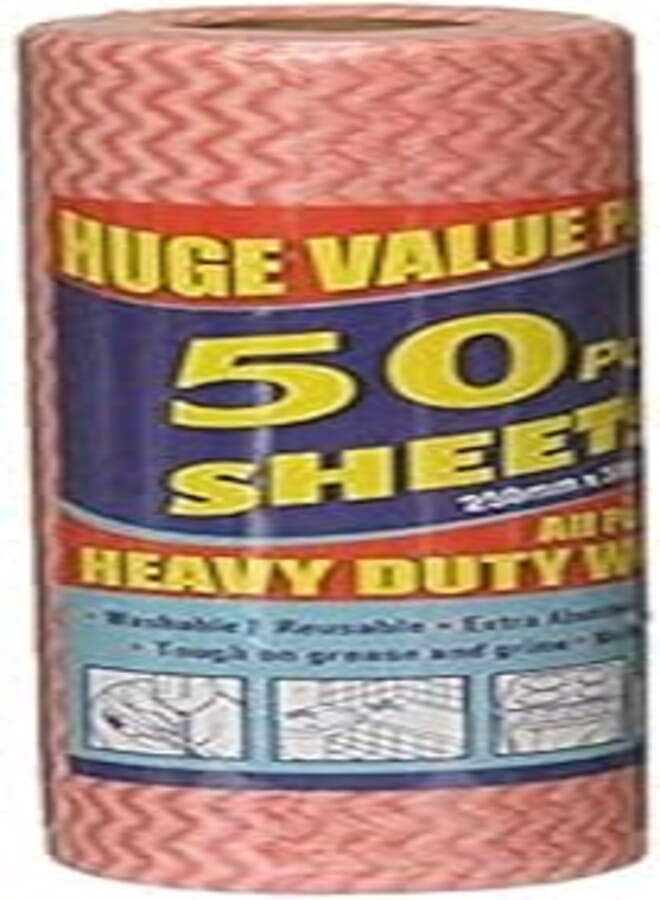OR Heavy Duty Wipes Roll, Pack of 50 Sheets