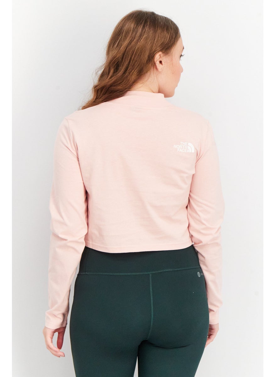 THE NORTH FACE - Women Sportswear Fit Brand Logo Training Top, Pink - Image 1
