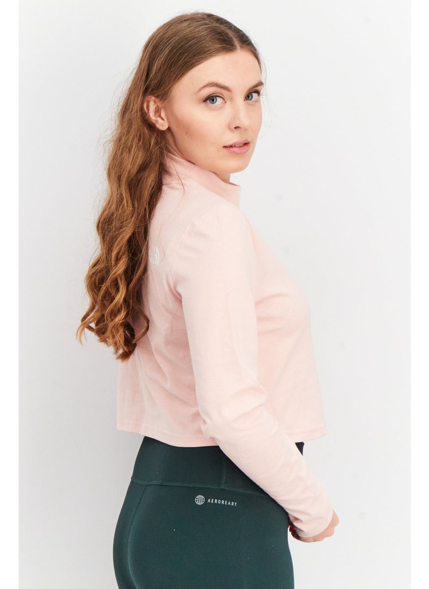 THE NORTH FACE - Women Sportswear Fit Brand Logo Training Top, Pink - Image 1