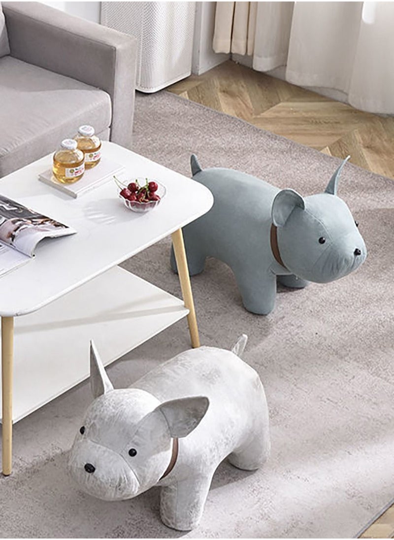 Merry Moments Animal Stool Cartoon Stool Changing Shoes Sofa Door Side Stool Footstool Gaming Bench Living Room Kid Stool White  - Image 2